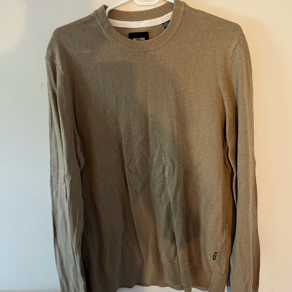 Men’s Only & Sons Brown Sweater Size Large